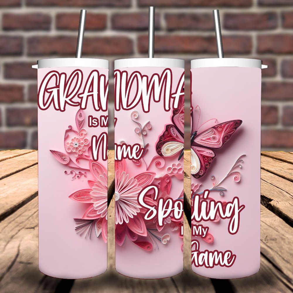 Grandma is My Name Spoiling is My Game Handmade Tumbler Gift to show some Love